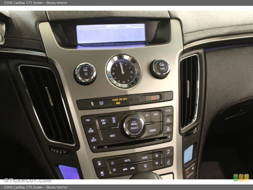 Ebony Interior Controls for the 2008 Cadillac CTS Sedan #71123705
