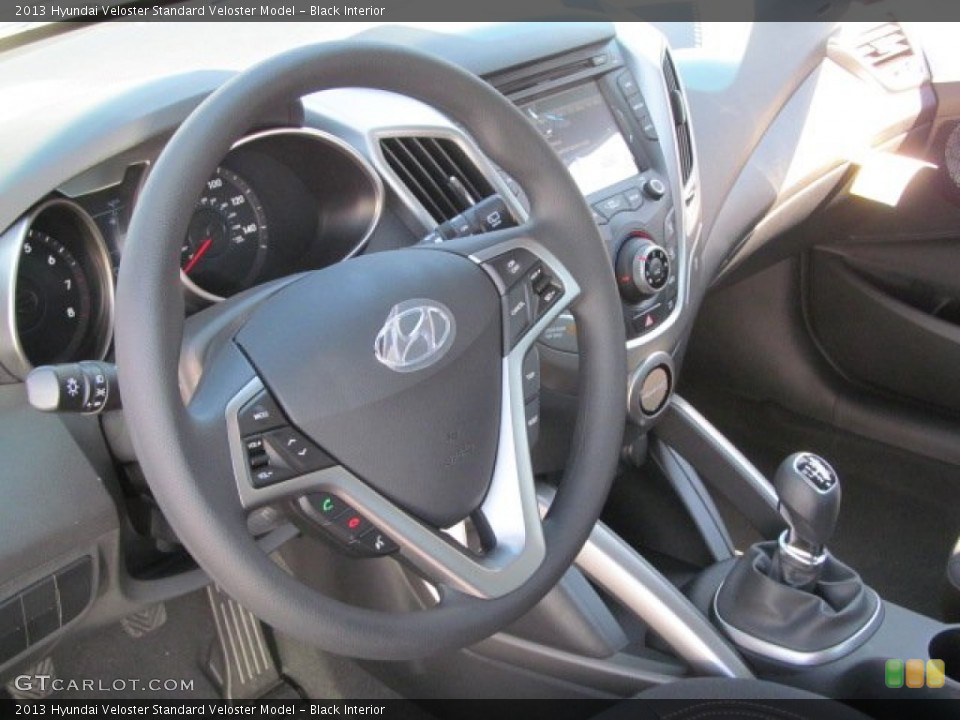 Black Interior Steering Wheel for the 2013 Hyundai Veloster  #71124218