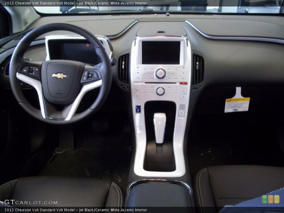 Jet Black/Ceramic White Accents Interior Dashboard for the 2013 Chevrolet Volt  #71124623