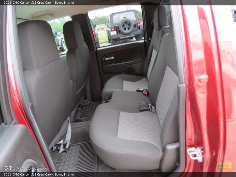 Ebony Interior Rear Seat for the 2011 GMC Canyon SLE Crew Cab #71126186