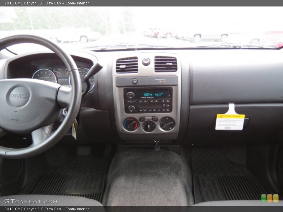 Ebony Interior Dashboard for the 2011 GMC Canyon SLE Crew Cab #71126225