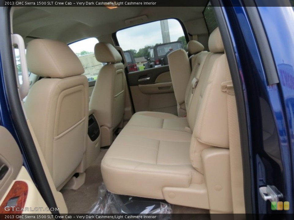 Very Dark Cashmere/Light Cashmere Interior Rear Seat for the 2013 GMC Sierra 1500 SLT Crew Cab #71127602