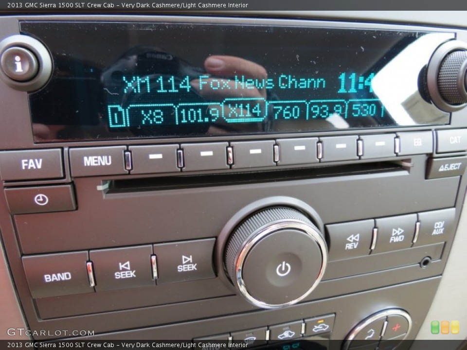 Very Dark Cashmere/Light Cashmere Interior Audio System for the 2013 GMC Sierra 1500 SLT Crew Cab #71127639