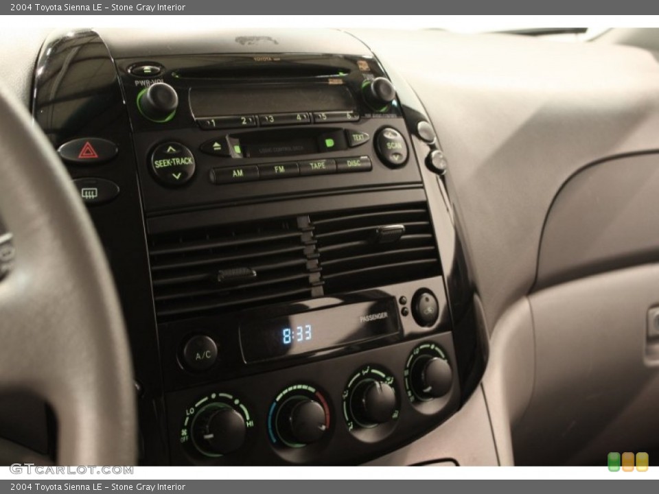 Stone Gray Interior Controls for the 2004 Toyota Sienna LE #71127980