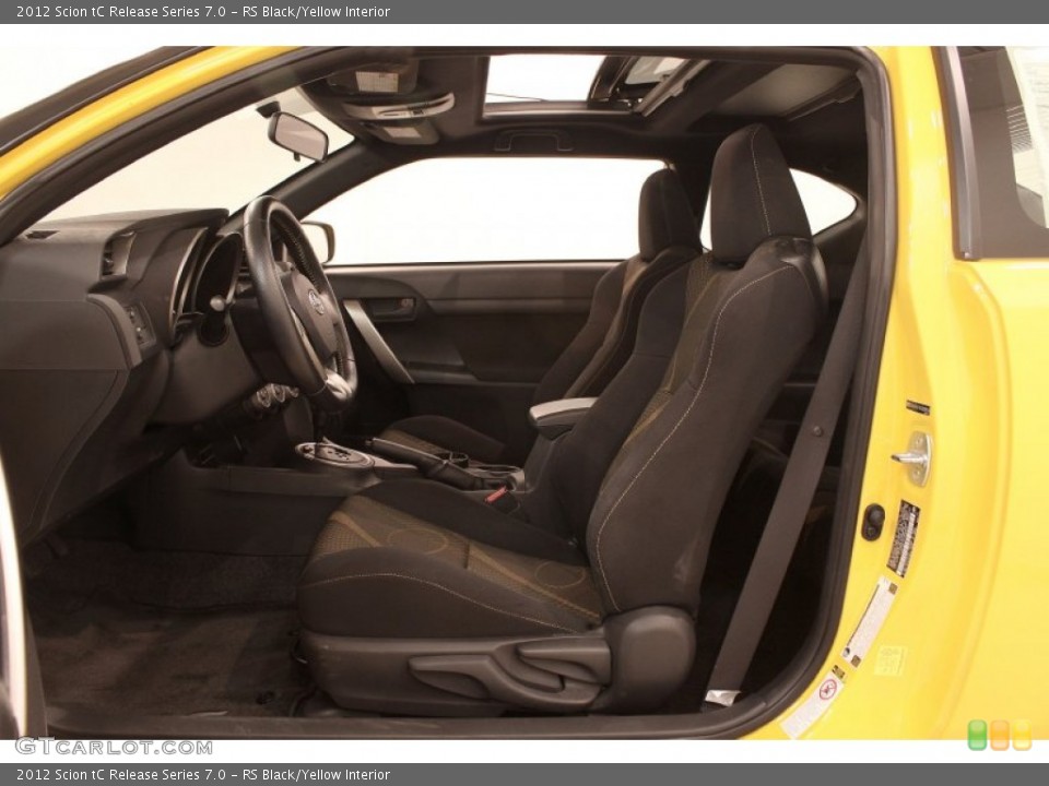 RS Black/Yellow Interior Front Seat for the 2012 Scion tC Release Series 7.0 #71128167