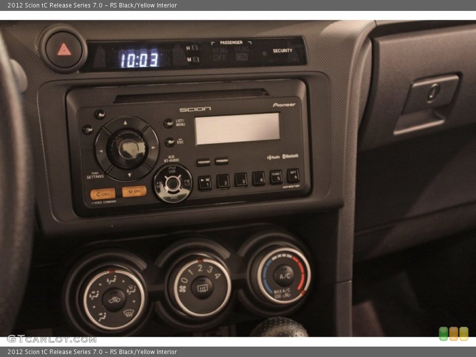 RS Black/Yellow Interior Controls for the 2012 Scion tC Release Series 7.0 #71128196