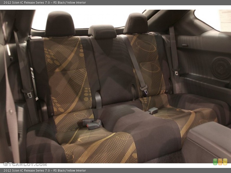 RS Black/Yellow Interior Rear Seat for the 2012 Scion tC Release Series 7.0 #71128223