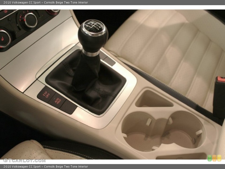 Cornsilk Beige Two Tone Interior Transmission for the 2010 Volkswagen CC Sport #71128886