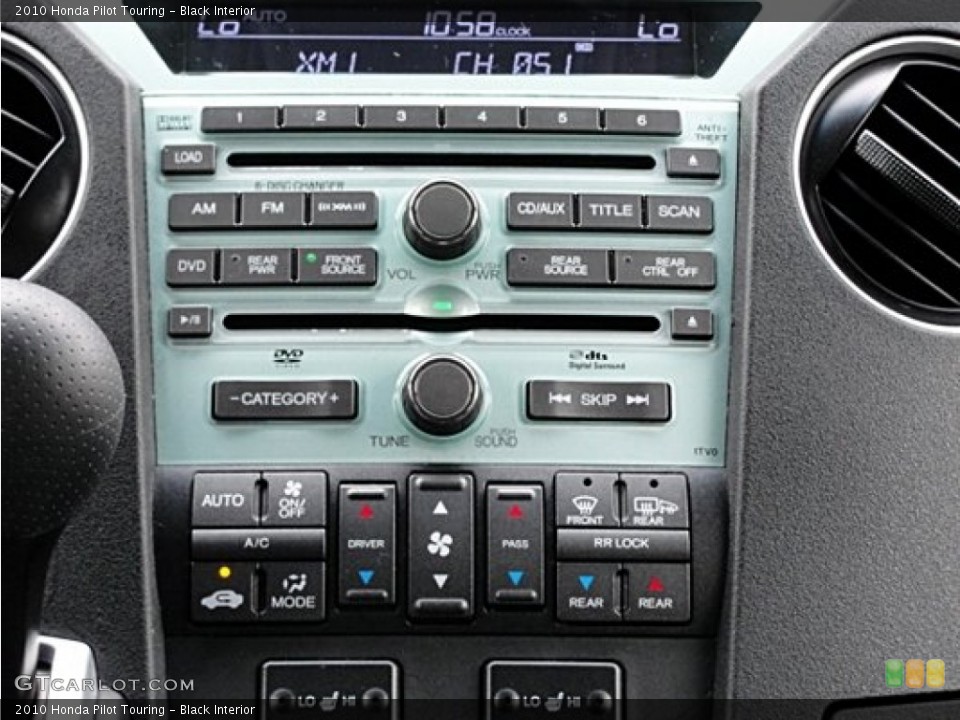 Black Interior Controls for the 2010 Honda Pilot Touring #71128940