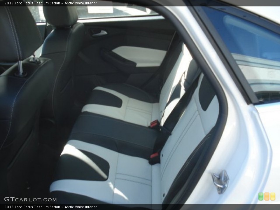 Arctic White Interior Rear Seat for the 2013 Ford Focus Titanium Sedan #71130917