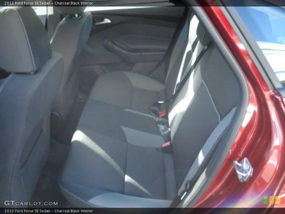 Charcoal Black Interior Rear Seat for the 2013 Ford Focus SE Sedan #71130977