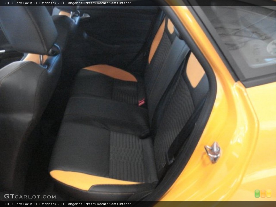 ST Tangerine Scream Recaro Seats Interior Rear Seat for the 2013 Ford Focus ST Hatchback #71131034