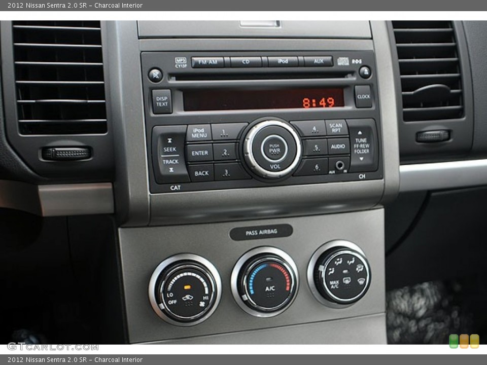 Charcoal Interior Controls for the 2012 Nissan Sentra 2.0 SR #71132880