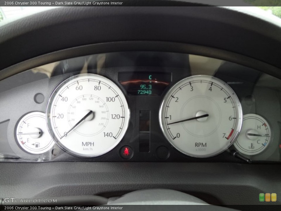 Dark Slate Gray/Light Graystone Interior Gauges for the 2006 Chrysler 300 Touring #71132970
