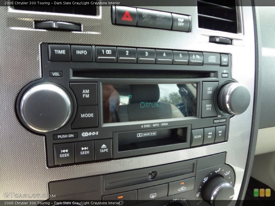 Dark Slate Gray/Light Graystone Interior Audio System for the 2006 Chrysler 300 Touring #71132979
