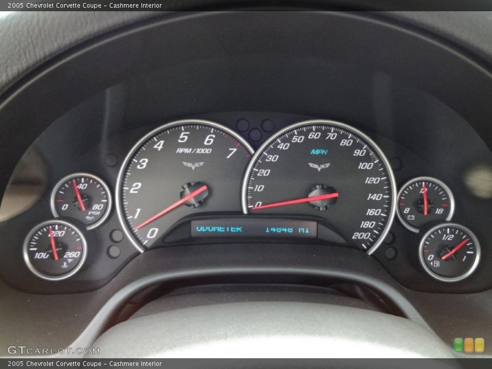 Cashmere Interior Gauges for the 2005 Chevrolet Corvette Coupe #71134884