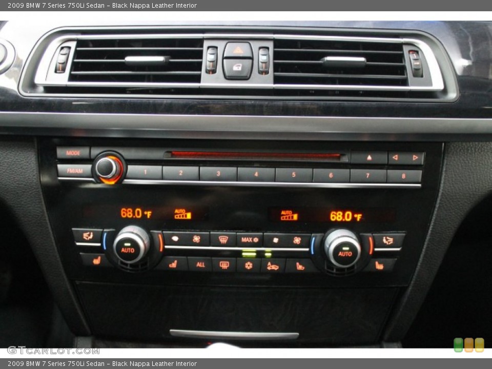 Black Nappa Leather Interior Controls for the 2009 BMW 7 Series 750Li Sedan #71136606