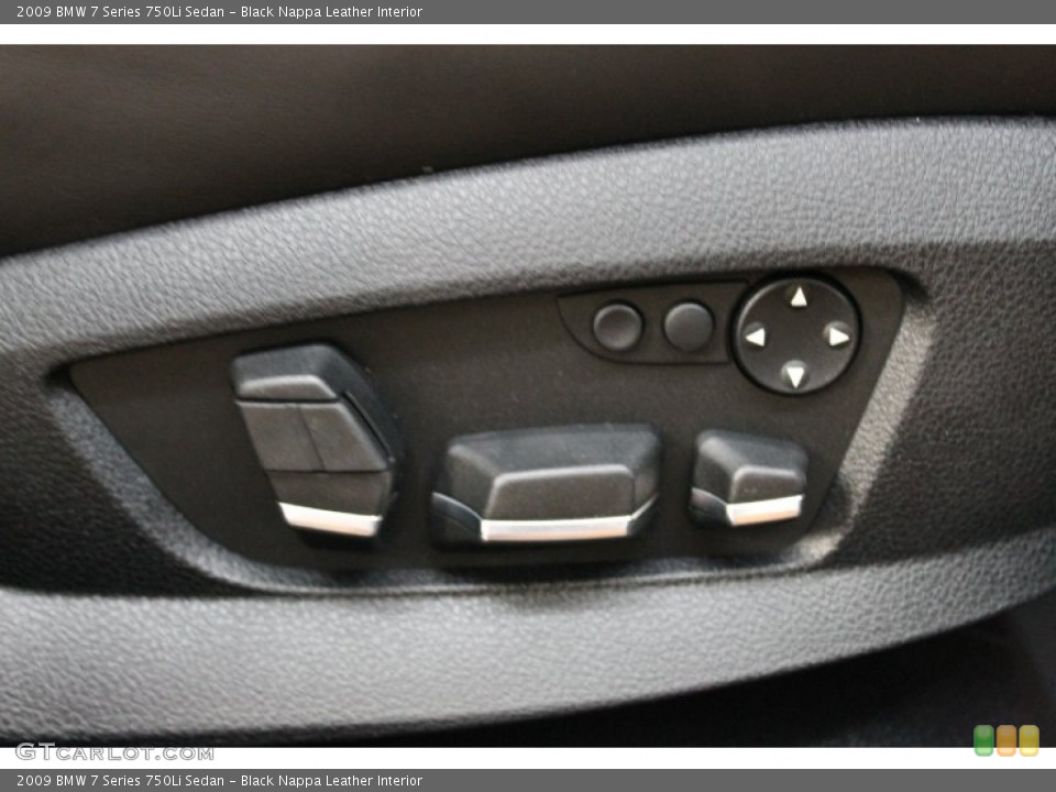Black Nappa Leather Interior Controls for the 2009 BMW 7 Series 750Li Sedan #71136684