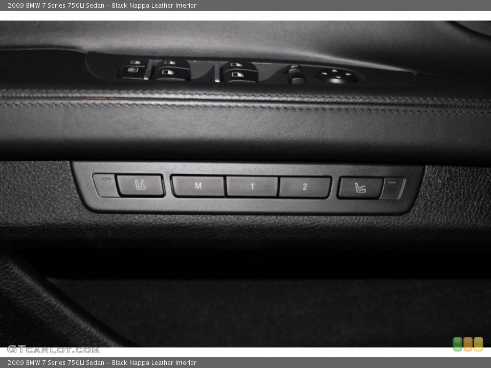 Black Nappa Leather Interior Controls for the 2009 BMW 7 Series 750Li Sedan #71136744