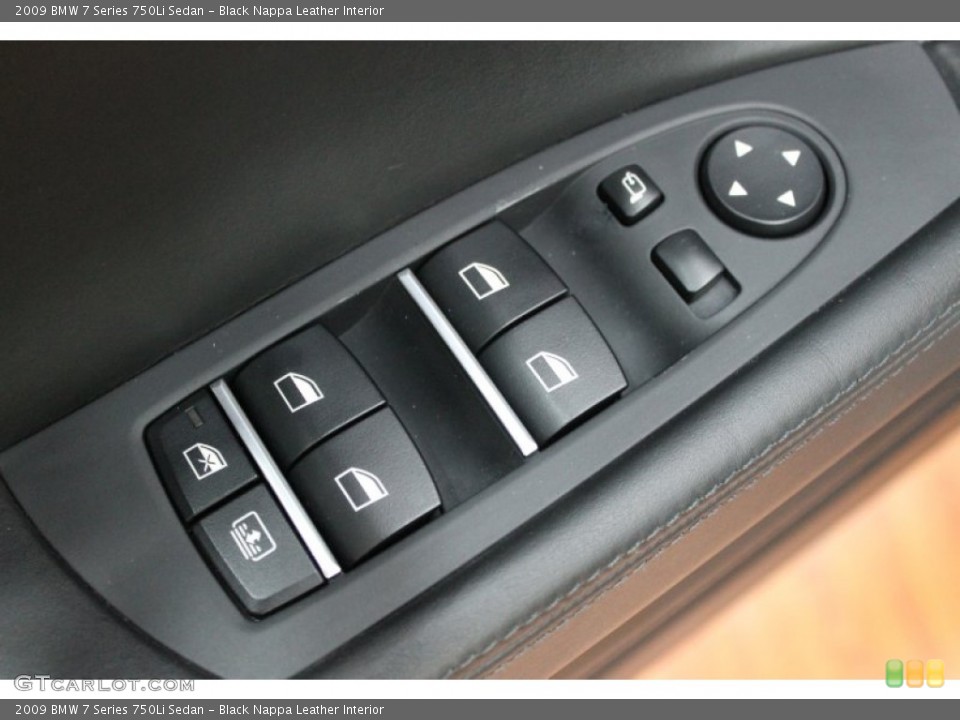 Black Nappa Leather Interior Controls for the 2009 BMW 7 Series 750Li Sedan #71136753