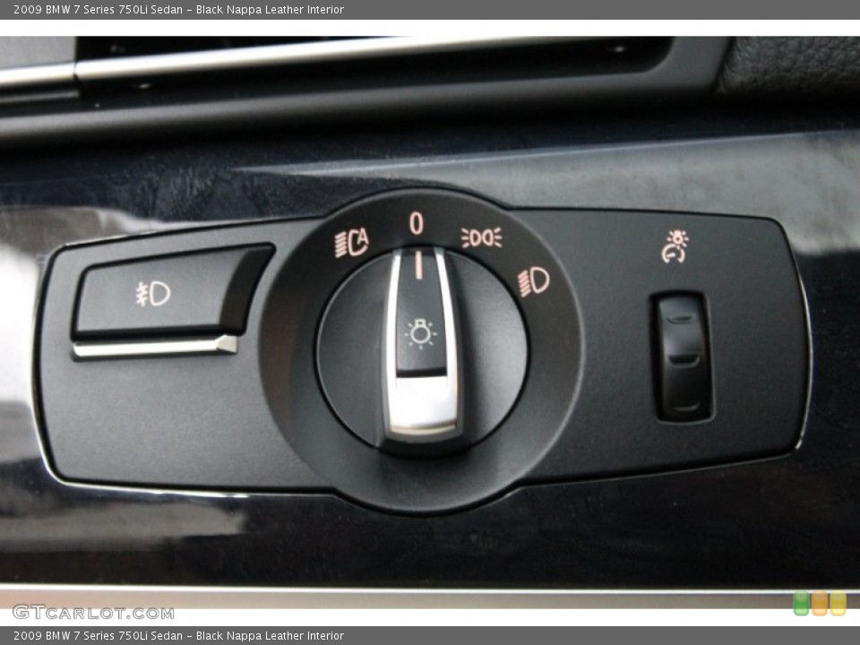 Black Nappa Leather Interior Controls for the 2009 BMW 7 Series 750Li Sedan #71136764
