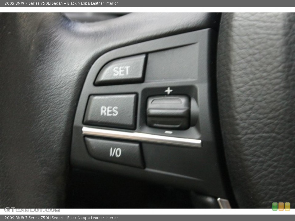 Black Nappa Leather Interior Controls for the 2009 BMW 7 Series 750Li Sedan #71136780