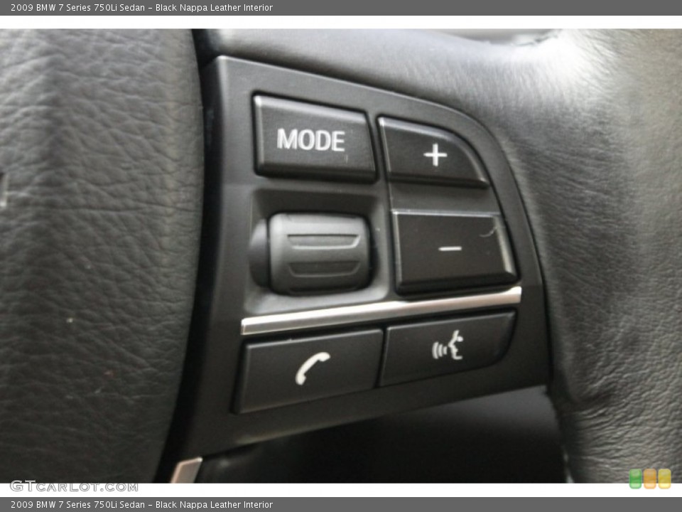 Black Nappa Leather Interior Controls for the 2009 BMW 7 Series 750Li Sedan #71136789