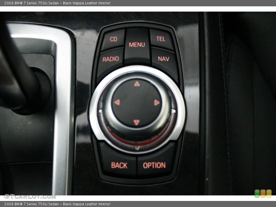Black Nappa Leather Interior Controls for the 2009 BMW 7 Series 750Li Sedan #71136822