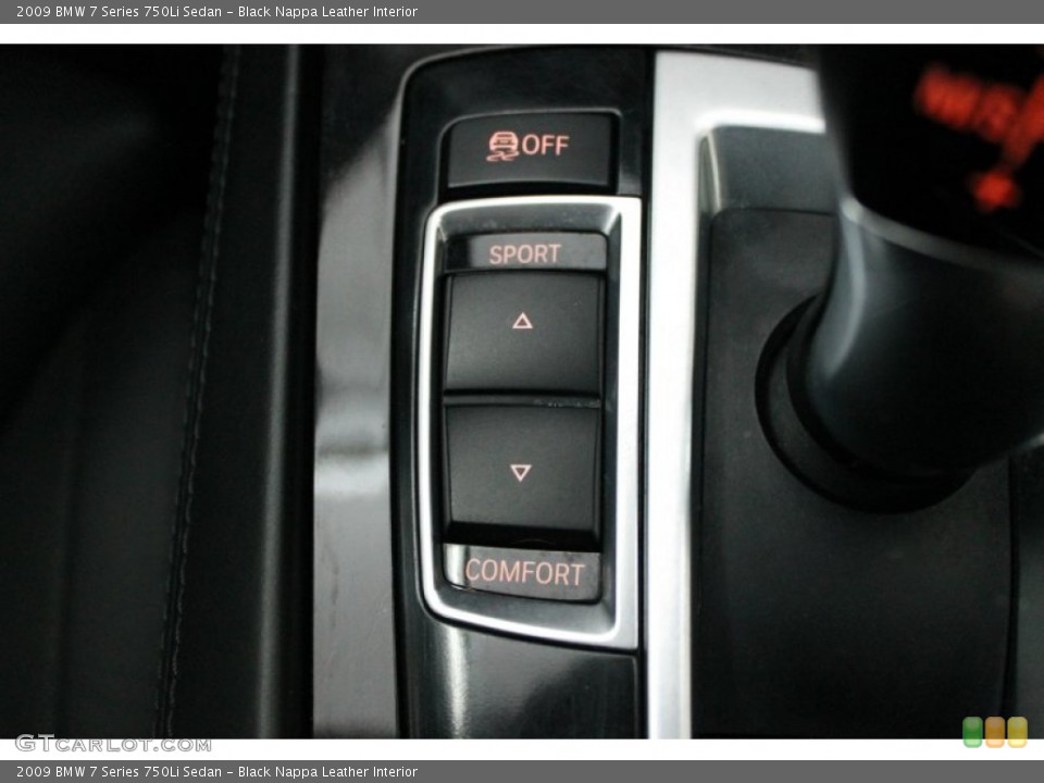 Black Nappa Leather Interior Controls for the 2009 BMW 7 Series 750Li Sedan #71136831