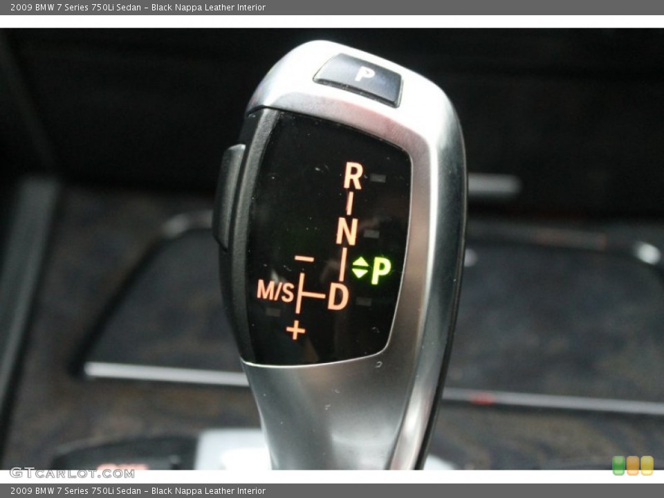 Black Nappa Leather Interior Transmission for the 2009 BMW 7 Series 750Li Sedan #71136849