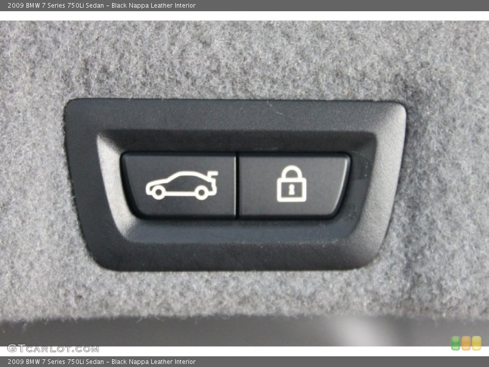 Black Nappa Leather Interior Controls for the 2009 BMW 7 Series 750Li Sedan #71136876