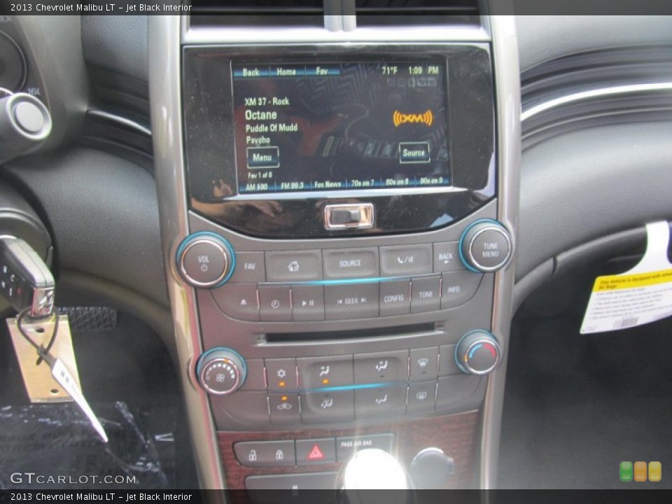 Jet Black Interior Controls for the 2013 Chevrolet Malibu LT #71138487