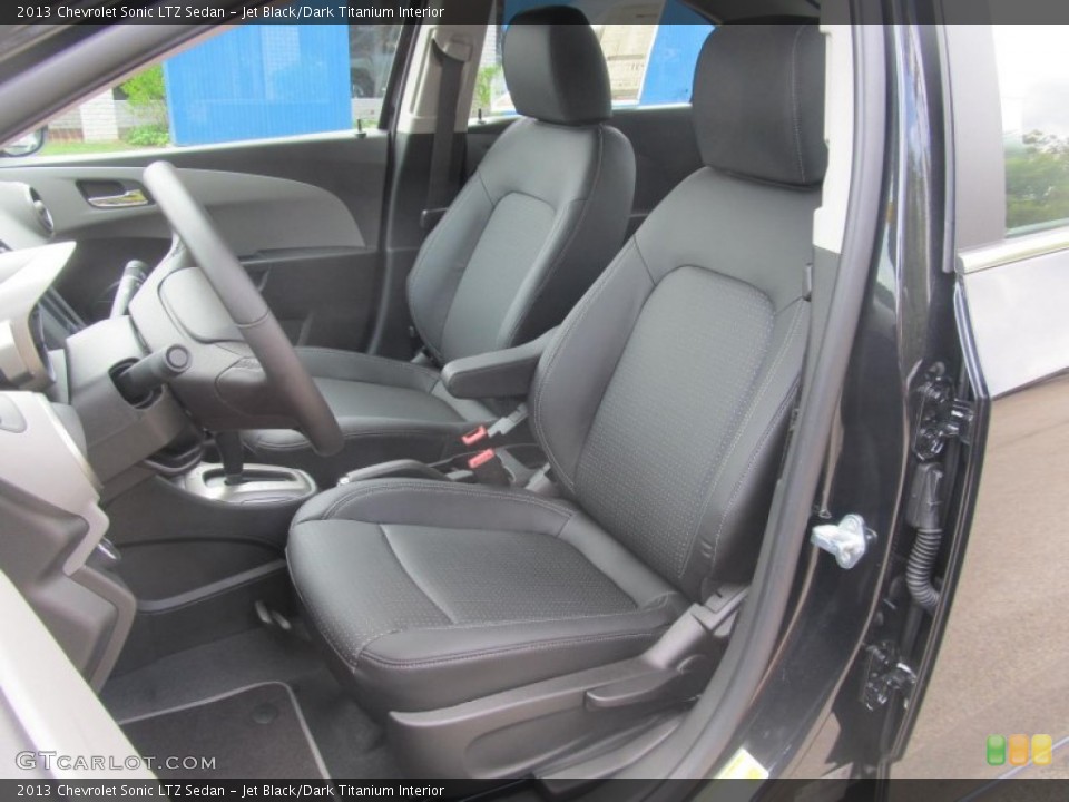 Jet Black/Dark Titanium Interior Photo for the 2013 Chevrolet Sonic LTZ Sedan #71139003