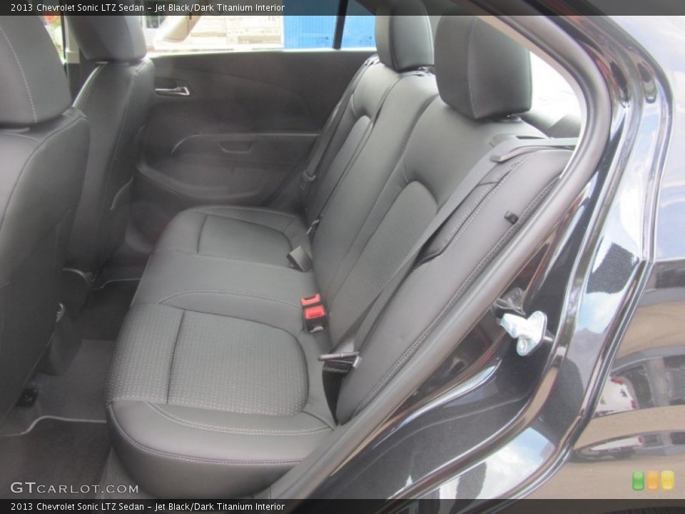 Jet Black/Dark Titanium Interior Rear Seat for the 2013 Chevrolet Sonic LTZ Sedan #71139012