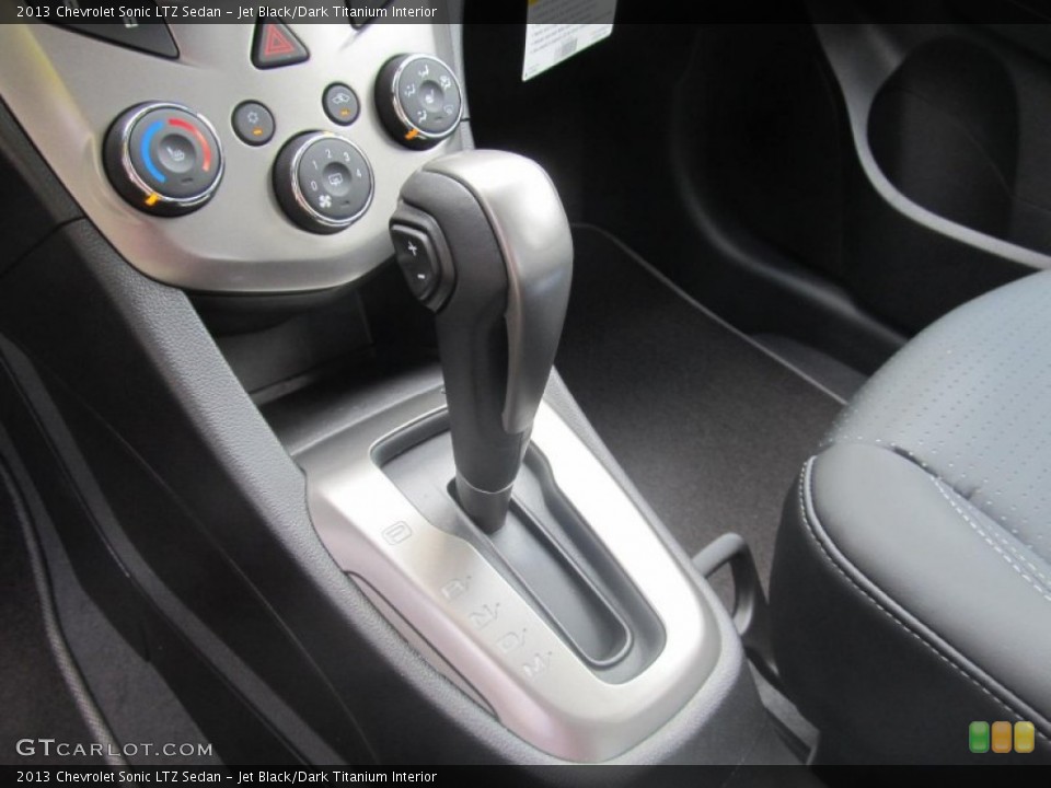 Jet Black/Dark Titanium Interior Transmission for the 2013 Chevrolet Sonic LTZ Sedan #71139045