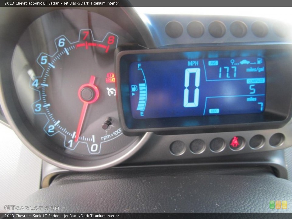 Jet Black/Dark Titanium Interior Gauges for the 2013 Chevrolet Sonic LT Sedan #71139445
