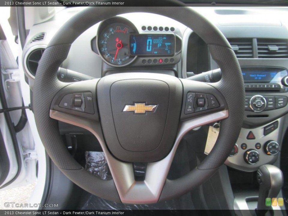 Dark Pewter/Dark Titanium Interior Steering Wheel for the 2013 Chevrolet Sonic LT Sedan #71139924