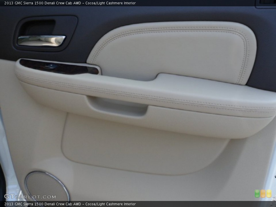 Cocoa/Light Cashmere Interior Door Panel for the 2013 GMC Sierra 1500 Denali Crew Cab AWD #71141580