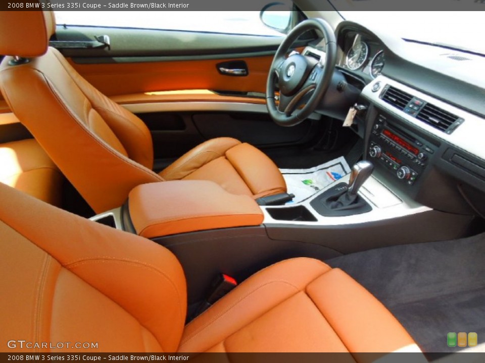 Saddle Brown/Black Interior Photo for the 2008 BMW 3 Series 335i Coupe #71142642