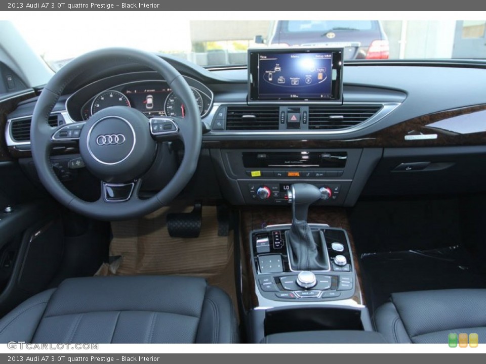 Black Interior Dashboard for the 2013 Audi A7 3.0T quattro Prestige #71143770