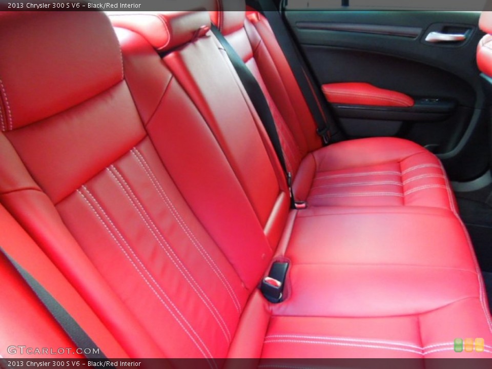 Black/Red Interior Rear Seat for the 2013 Chrysler 300 S V6 #71143971