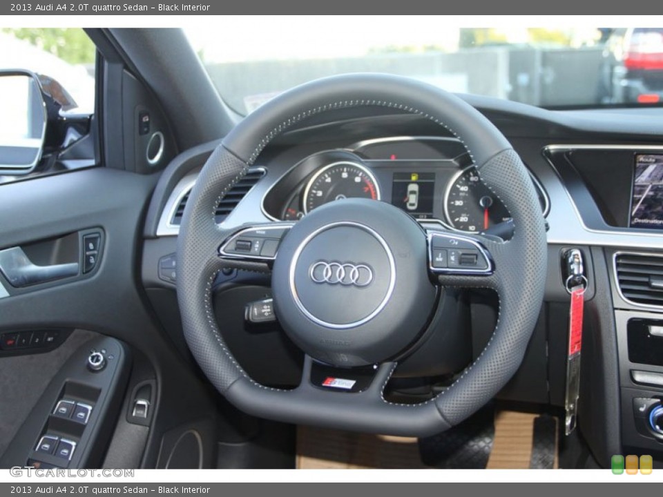 Black Interior Steering Wheel for the 2013 Audi A4 2.0T quattro Sedan #71144274