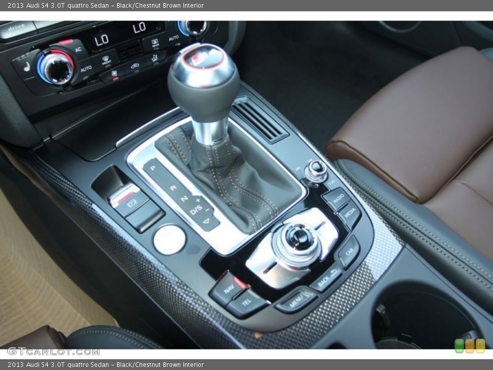 Black/Chestnut Brown Interior Transmission for the 2013 Audi S4 3.0T quattro Sedan #71145051