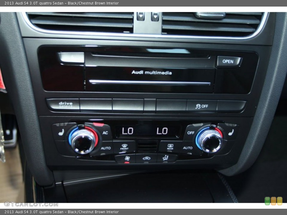 Black/Chestnut Brown Interior Controls for the 2013 Audi S4 3.0T quattro Sedan #71145063