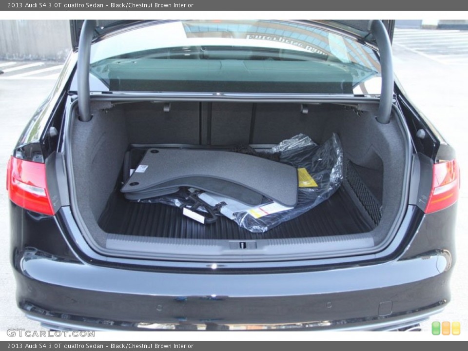 Black/Chestnut Brown Interior Trunk for the 2013 Audi S4 3.0T quattro Sedan #71145072