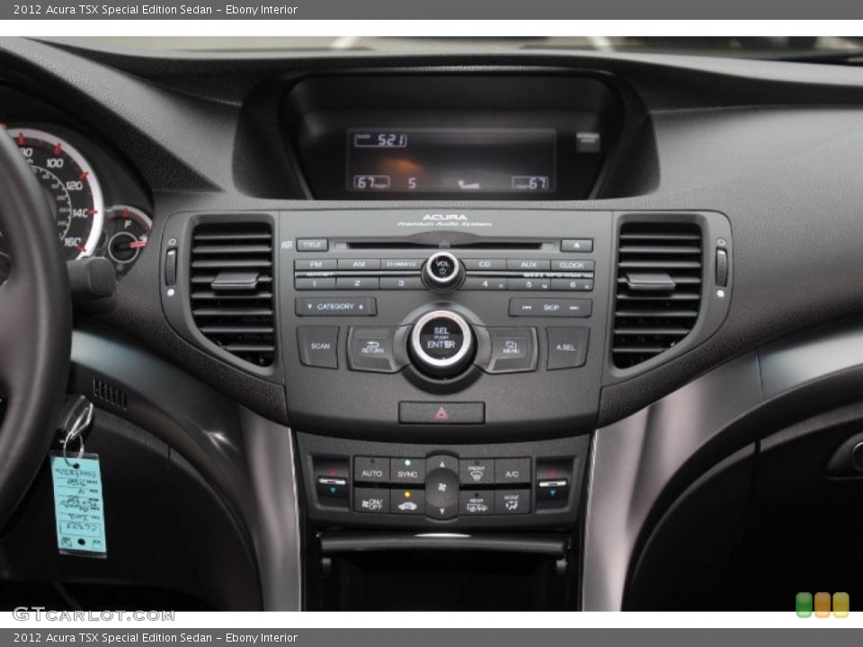 Ebony Interior Controls for the 2012 Acura TSX Special Edition Sedan #71149896