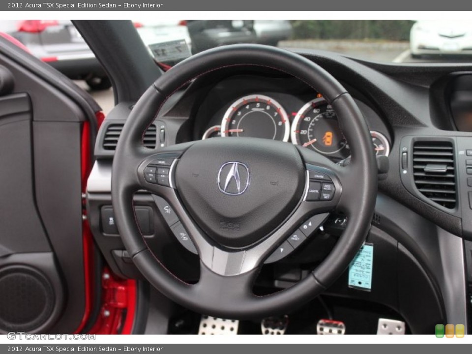 Ebony Interior Steering Wheel for the 2012 Acura TSX Special Edition Sedan #71149914