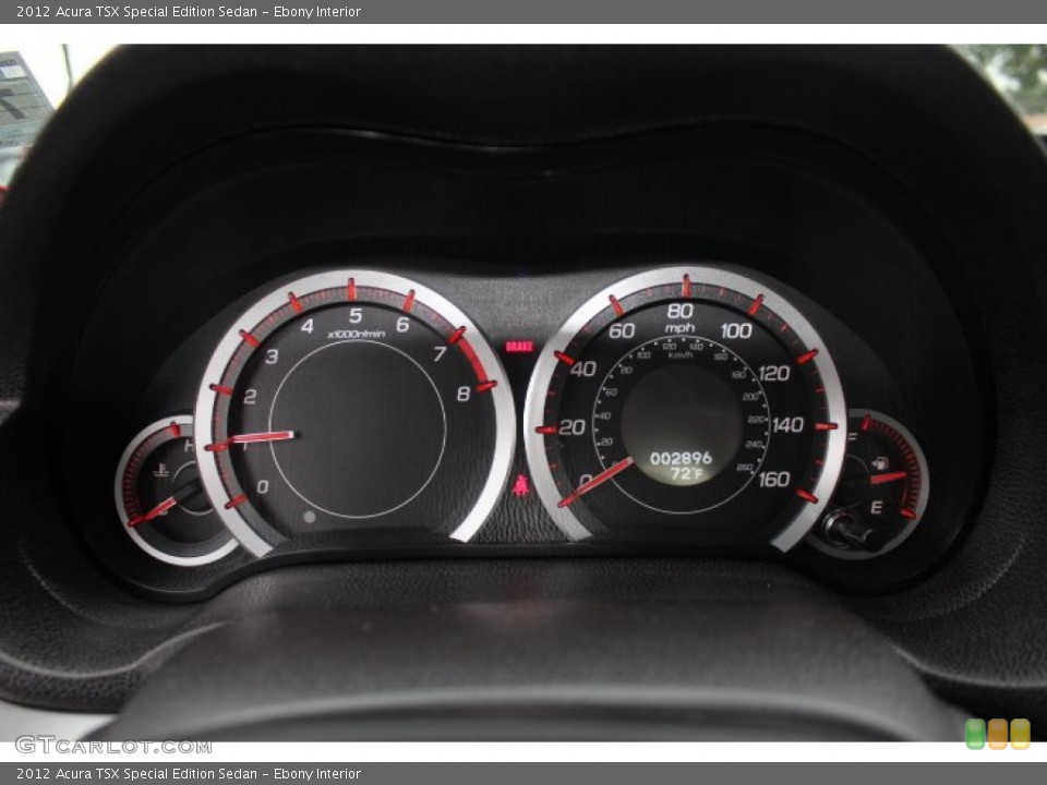 Ebony Interior Gauges for the 2012 Acura TSX Special Edition Sedan #71149938