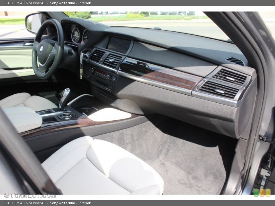 Ivory White/Black Interior Dashboard for the 2013 BMW X6 xDrive50i #71152821
