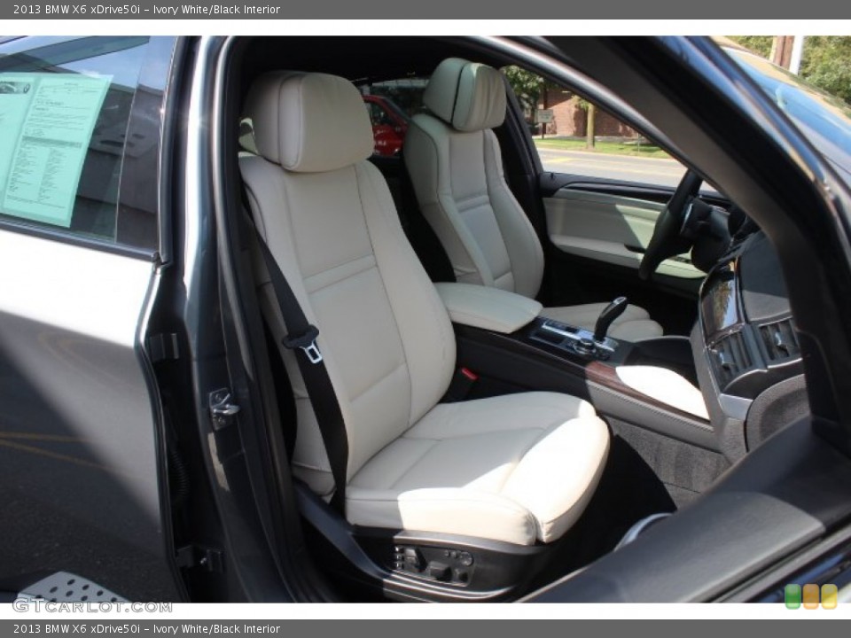 Ivory White/Black Interior Photo for the 2013 BMW X6 xDrive50i #71152839